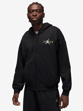 Air Jordan Gamma Blue Hoodie Men's Size L Embroidered Stitched AJ11 Logo NWT